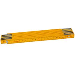 Mètre pliant en bois, longueur: 2,0 m