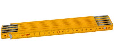 Mètre pliant en bois, longueur: 2,0 m