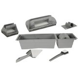 Kit de peintre, 9 pièces, gris