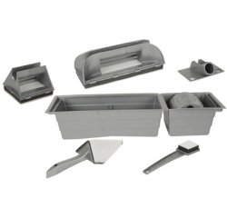 Schilderkit 9 stuks  grijs