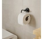Support rouleau de papier toilette MOON BLACK, noir