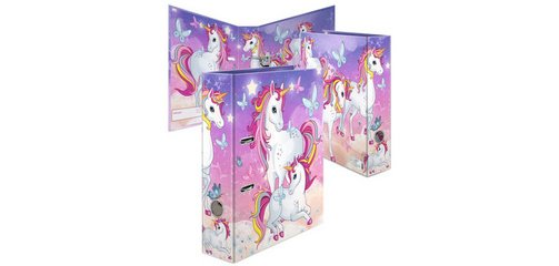 Classeur à motif 'Happy Unicorns', A4