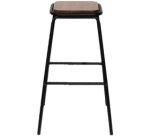 OSLO bar stool, set of 2, black frame