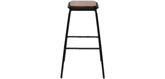 Chaise de bar OSLO, set de 2, structure noire