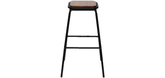 OSLO bar stool, set of 2, black frame
