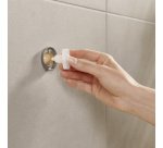 Distributeur de savon MOON BLACK, verre satiné, noir