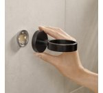 Distributeur de savon MOON BLACK, verre satiné, noir