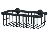 Corbeille de douche MOON BLACK, 1 niveau, noir