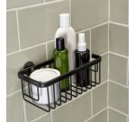 Corbeille de douche MOON BLACK, 1 niveau, noir