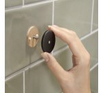 Corbeille de douche MOON BLACK, 1 niveau, noir