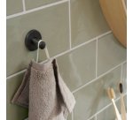 Support de serviette de toilette MOON BLACK, noir