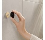 Support de serviette de toilette MOON BLACK, noir