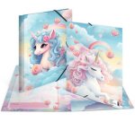 Chemise à élastique 'Happy Unicorns', carton, A4