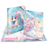 Chemise à élastique 'Happy Unicorns', carton, A3