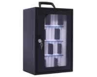 Kast voor smartphone, voor 48 smartphones, grijs