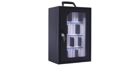 Casier pour smartphones, pour 36 smartphones, gris