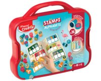 Creativ Set de tampons 'ALPHABET', dans une mallette