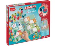 Creativ Coffret 52 tampons 'Lettres & Animaux'