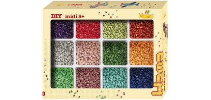 Hama Perles à repasser midi, 'boîte d'assortiment', garni