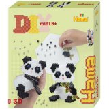 Hama Perles à repasser midi 3D 'Panda', coffret cadeau