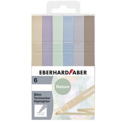 Surligneur Slim, étui de 6, couleurs pastel