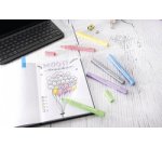 Surligneur Slim, étui de 6, couleurs pastel