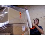 Dévidoir à main de film étirable, rouge/gris