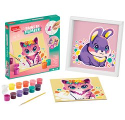 Creativ Coffret de peinture au numéro Chat & Lapin