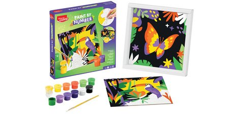 Creativ Coffret de peinture au numéro Toucan/Papillon