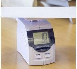 Pèse-lettres digital, blanc/bleu