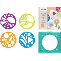 Kit de pochoirs spirales, 5 pièces