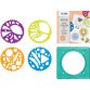 Kit de pochoirs spirales, 5 pièces