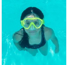 Masque de plongée junior 'MAUI', jaune