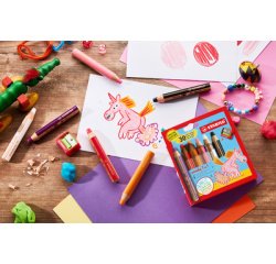 Crayon multi-talents woody 3 en 1, étui de 6 Tigre