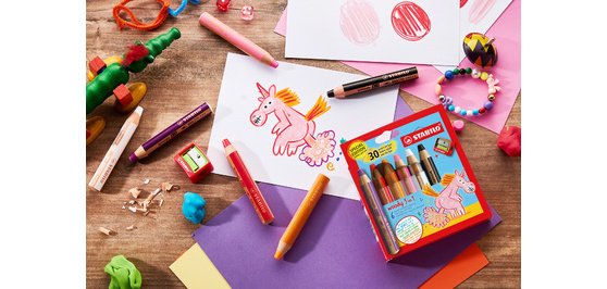 Crayon multi-talents woody 3 en 1, étui de 6 Tigre