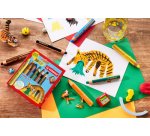 Crayon multi-talents woody 3 en 1, étui de 6 Tigre