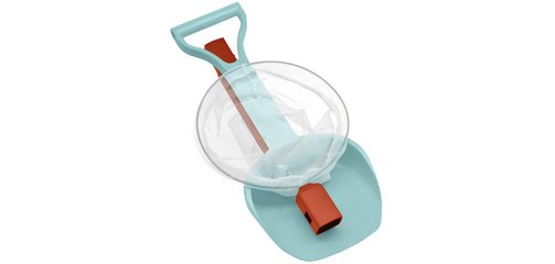 Kit de jouets de plage 2 en 1, rouge/bleu