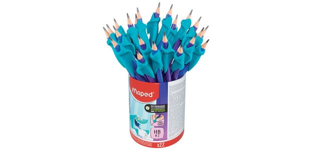 Bleistift mit Fingerführung, Topf mit 22 Stück