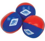 Balle de jonglage, set de 3, rouge/bleu