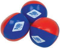 Balle de jonglage, set de 3, rouge/bleu