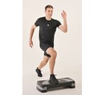 Stepper de fitness, bleu/gris