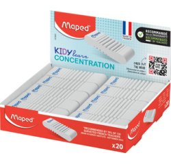 Gomme en plastique KIDY learn CONCENTRATION,présentoir