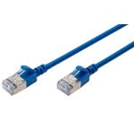 Câble de brassage Slim, cat. 6A, F/FTP, 0,5 m, gris