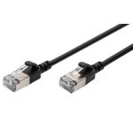 Câble de brassage Slim, cat. 6A, F/FTP, 0,5 m, gris