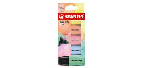 Surligneur BOSS MINI Pastel, étui carton de 5