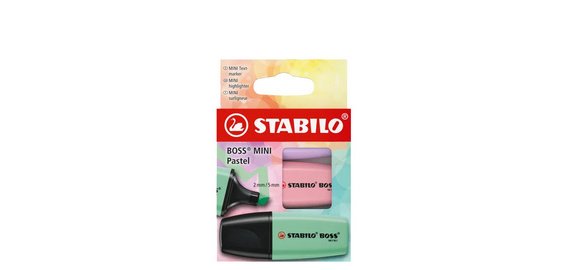 Surligneur BOSS MINI Pastel, étui carton de 5