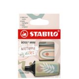 Surligneur BOSS MINI Naturevibes, étui carton de 5