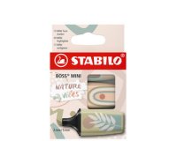 Surligneur BOSS MINI Naturevibes, étui carton de 5