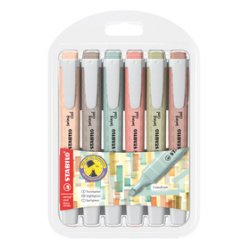 De_rotulador stabilo fluorescente swing cool nature colors estuche de 4 unidades colores surtidos