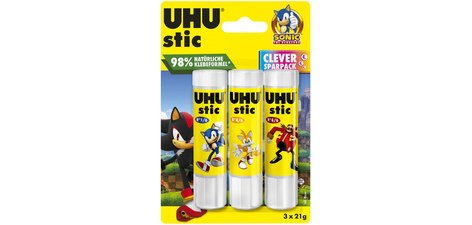 Bâton de colle stic SONIC, 3x 8,2 g, blister